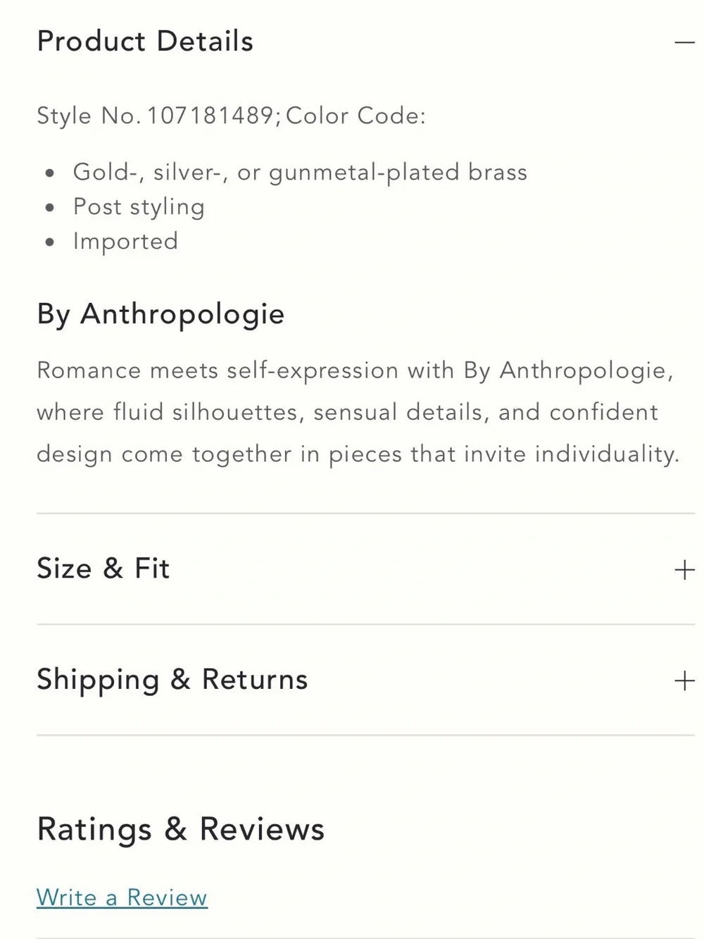 🔥NWT! ANTHROPOLOGIE! Gun Metal Brass! Linked Metal Earrings!